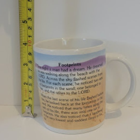 Footprints in the Sand Coffee Mug - Picture 3 of 3